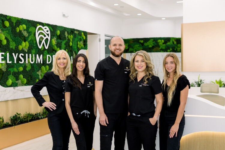 Elysium dental staff in lobby