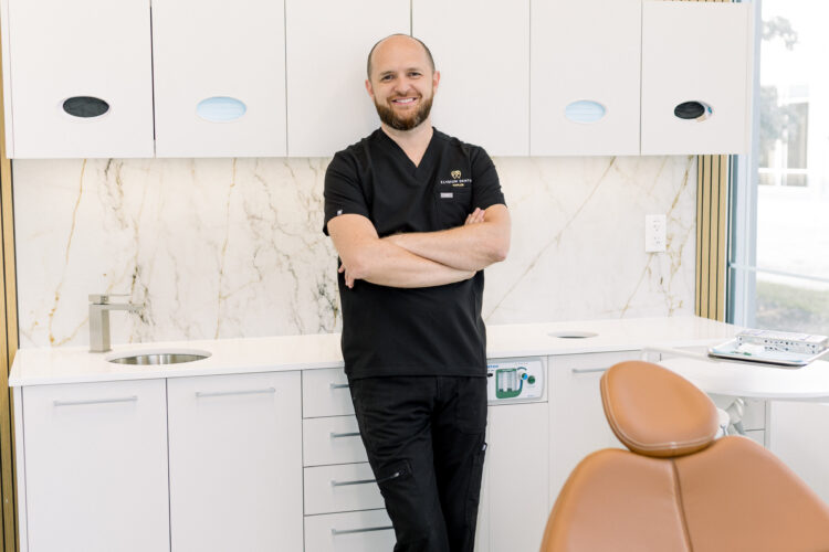 Dr Falvius in dental room